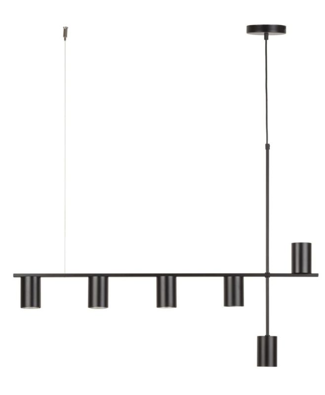 Lampa wisząca Sigma Lighting Vendo 5275 czarna dekoracyjna 6xGU10 x 12W 1 szt.