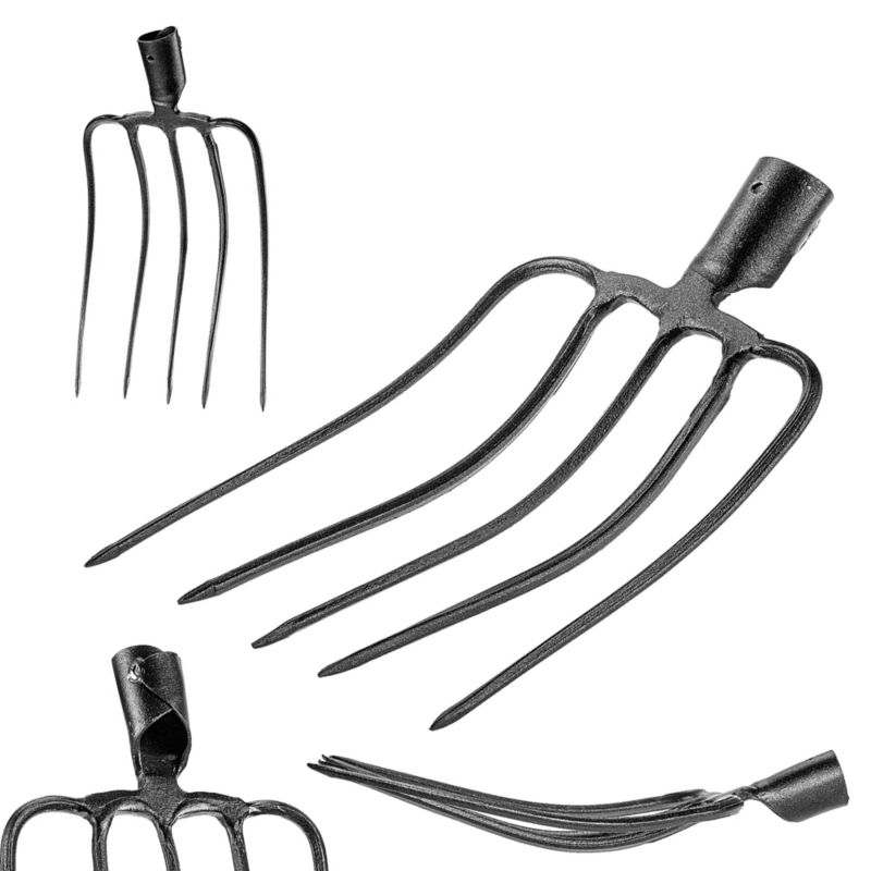 Widły KADAX 5-Zębne Gospodarcze Ogrodowe Do Siana Obornika Stalowe Bez Trzonka 1szt.