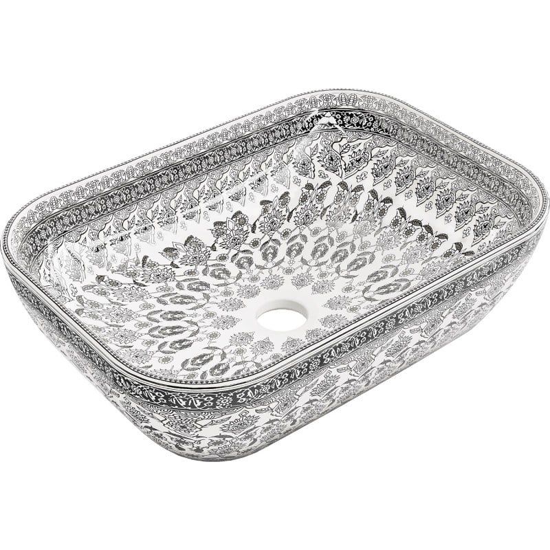 Umywalka nablatowa Mexen Rita biały/czarny 45,5x32,5 cm 21084586 1 szt.