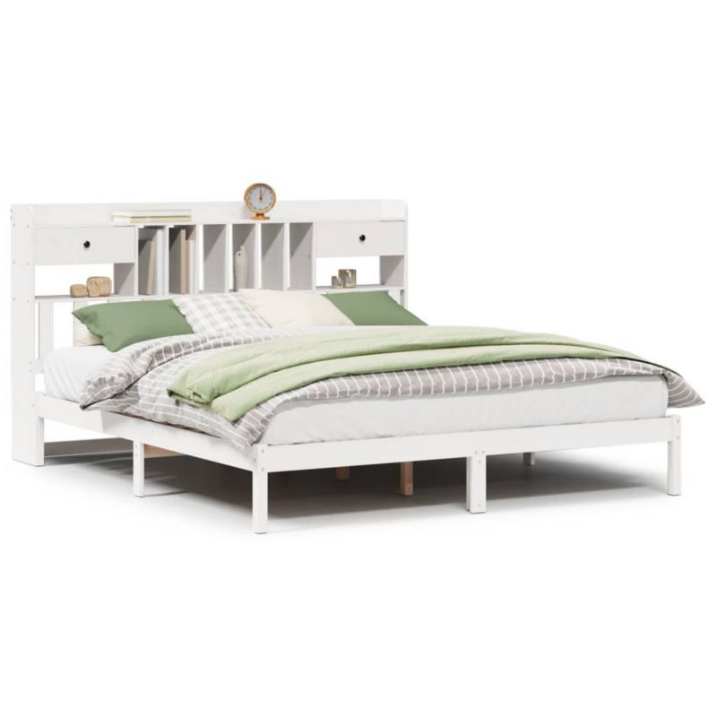 Łóżko drewniane WaszeMeble 180x200 cm białe WM-3321633 1 szt.