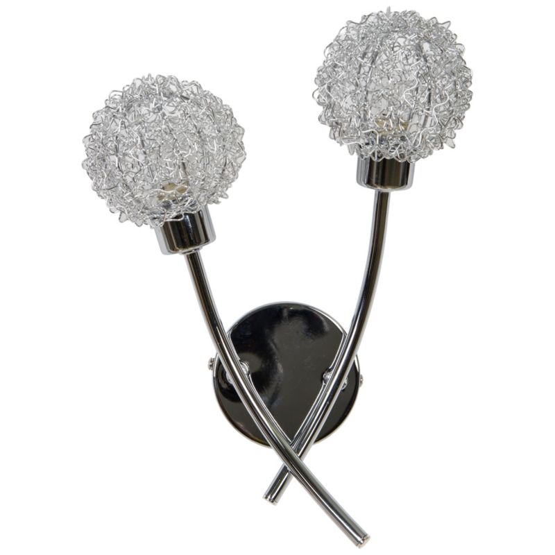 Kinkiet GoodHome Phaidros 2-punktowy G9 chrom