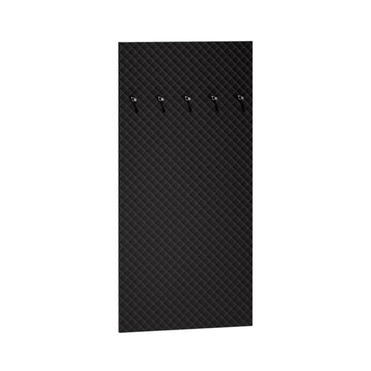 Wieszak tapicerowany do przedpokoju ML Meble NIKOLA czarny 1 szt.