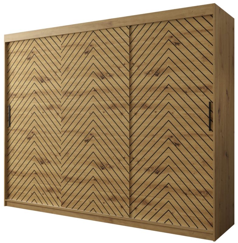 Szafa przesuwna Garderoba Abiks Jodełka 1 250 artisan + artisan 1 szt.