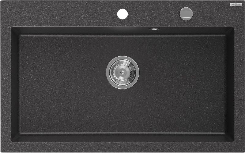 Zlewozmywak wpuszczany Mexen Elix czarny nakrapiany 800x500 mm - 6527801005-76
