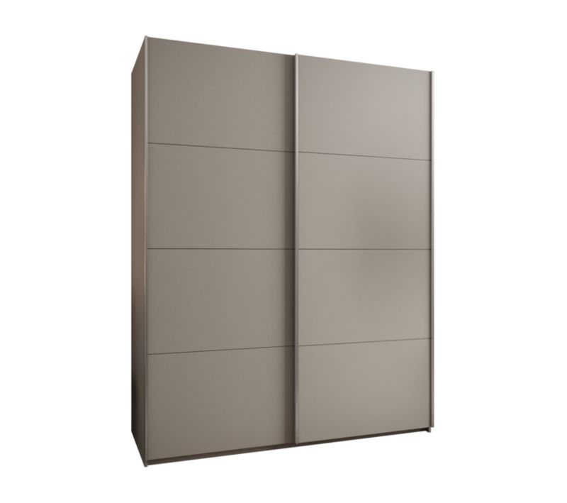 Szafa przesuwna Abiks LUX wysoka szer.200cm kaszmir/kaszmir/srebrny 1szt.