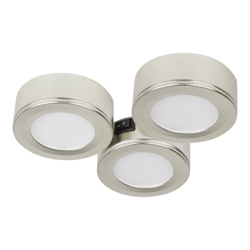 Oprawa podszafkowa LED GoodHome Fresne chrom 3 szt.