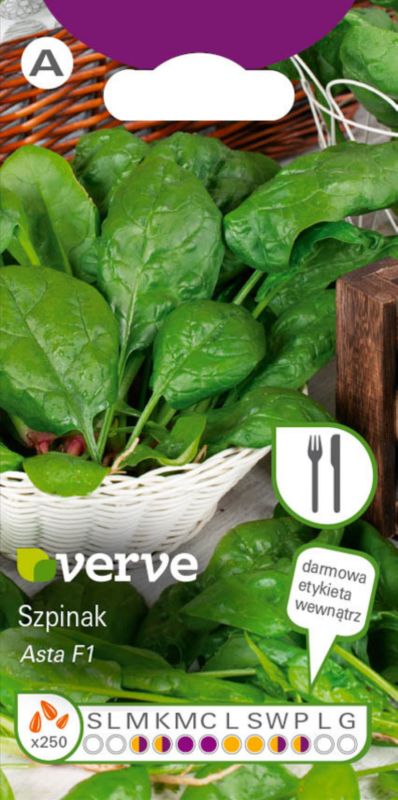 Nasiona szpinak Asta F0 Verve