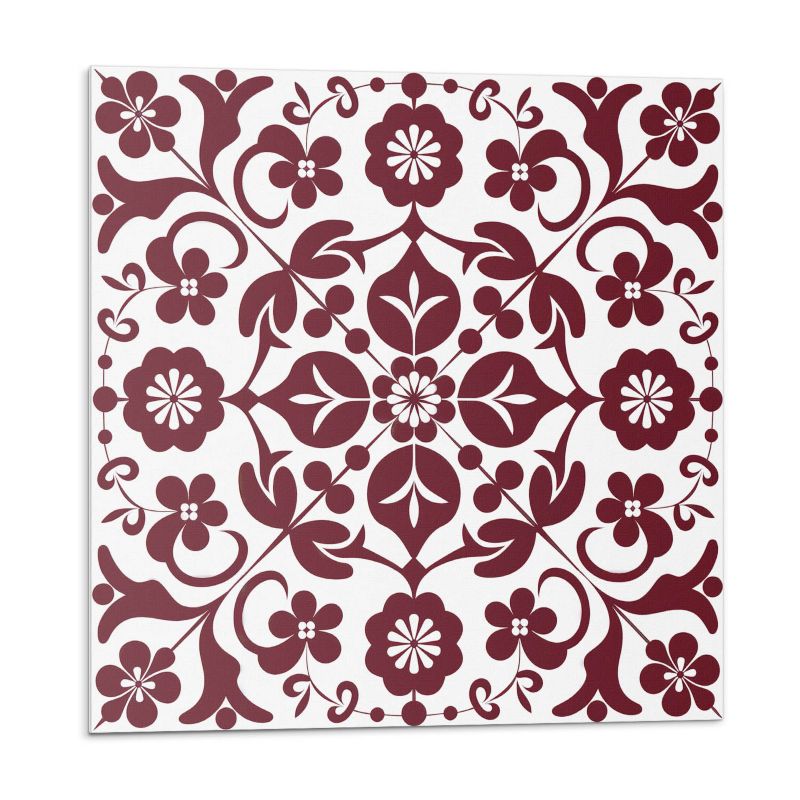 Kafelki samoprzylepne Wallfluent 50x50 cm Kwiatowy motyw z ornamentalnymi akcentami 4 szt.