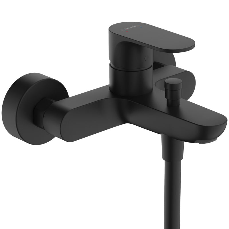 Bateria Hansgrohe wannowa jednouchwytowa Rebris S czarny matowy 1 szt.