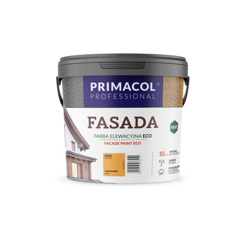 Farba Primacol Fasada Eco, kolor brzoskwiniowy, 2,7 l, 1 szt.