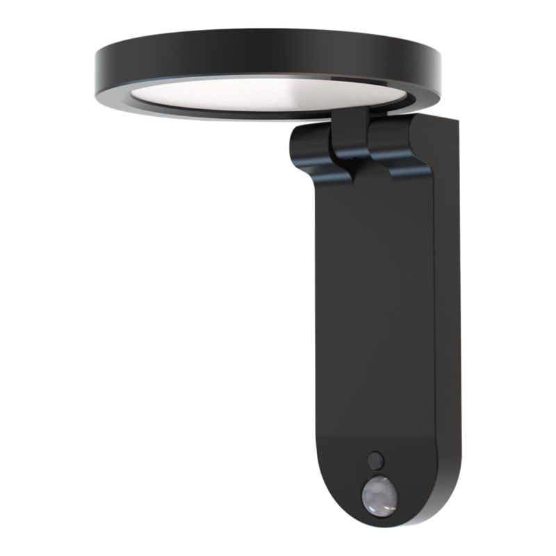 Kinkiet ogrodowy solarny GoodHome Oregano 900 lm 4000 K z czujnikiem ruchu czarny