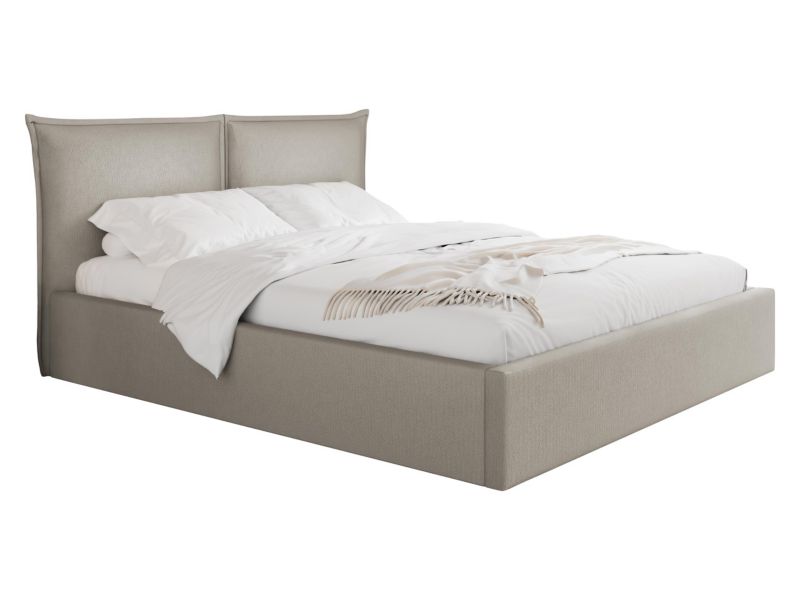 Łóżko tapicerowane MIRJAN 24 Pirkun 180x200 jasny beż 1 szt.