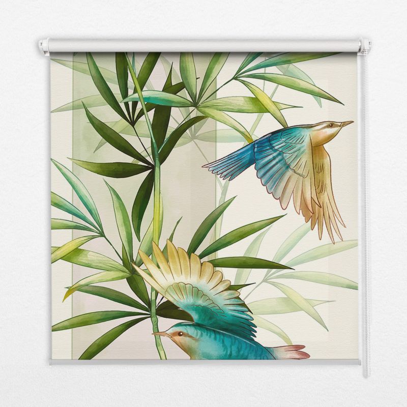 Wolnowisząca roleta zaciemniająca Tulup 100x140 cm Ptaki 1 szt.