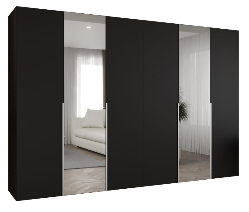 Szafa uchylna otwierana ALICANTE 2 300 wys 202 cm Czarny + Kaszmir 1 szt