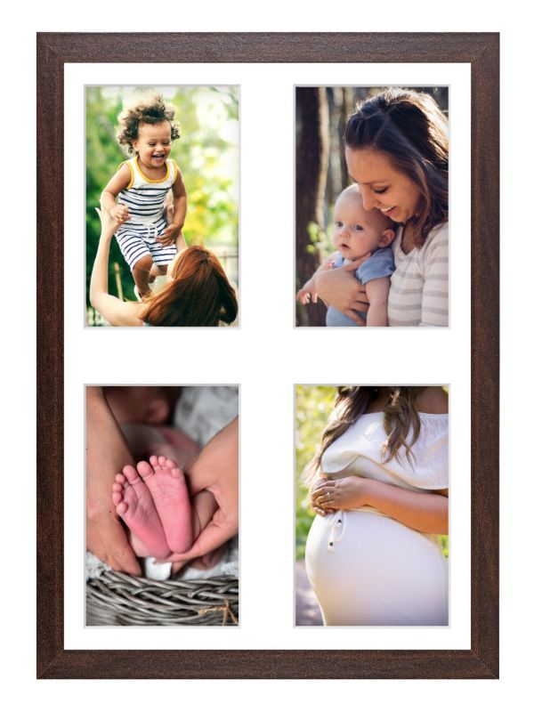 Ramka na 4 zdjęcia Hekla 30x40x4 galeria brązowy 1szt.