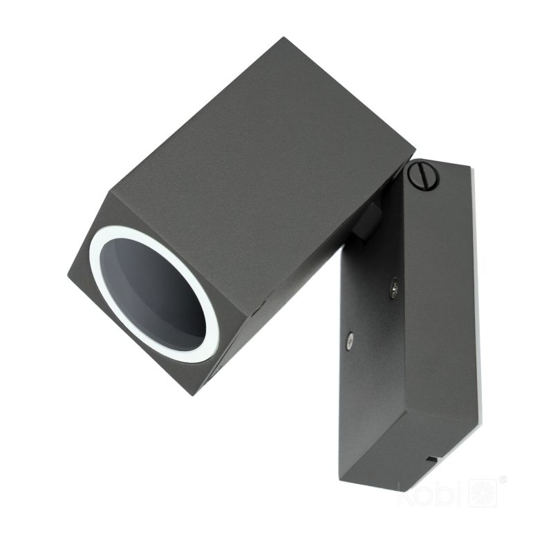 Kinkiet ogrodowy Kobi quazar 15 1xGU10 IP44 szary 1szt.