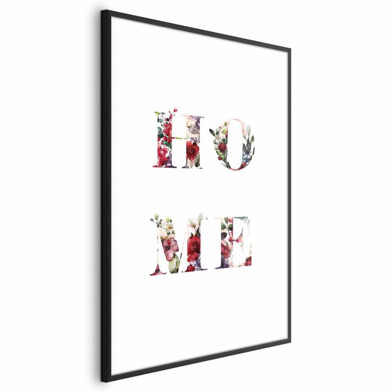 Plakat Artgeist Dom w kwiatach 60x90 cm z ramą czarną 1 szt