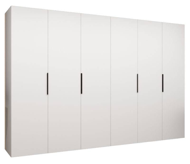 Szafa uchylna Abiks MARBELLA 1 300 wys 202 cm Biały + Czarny 1 szt