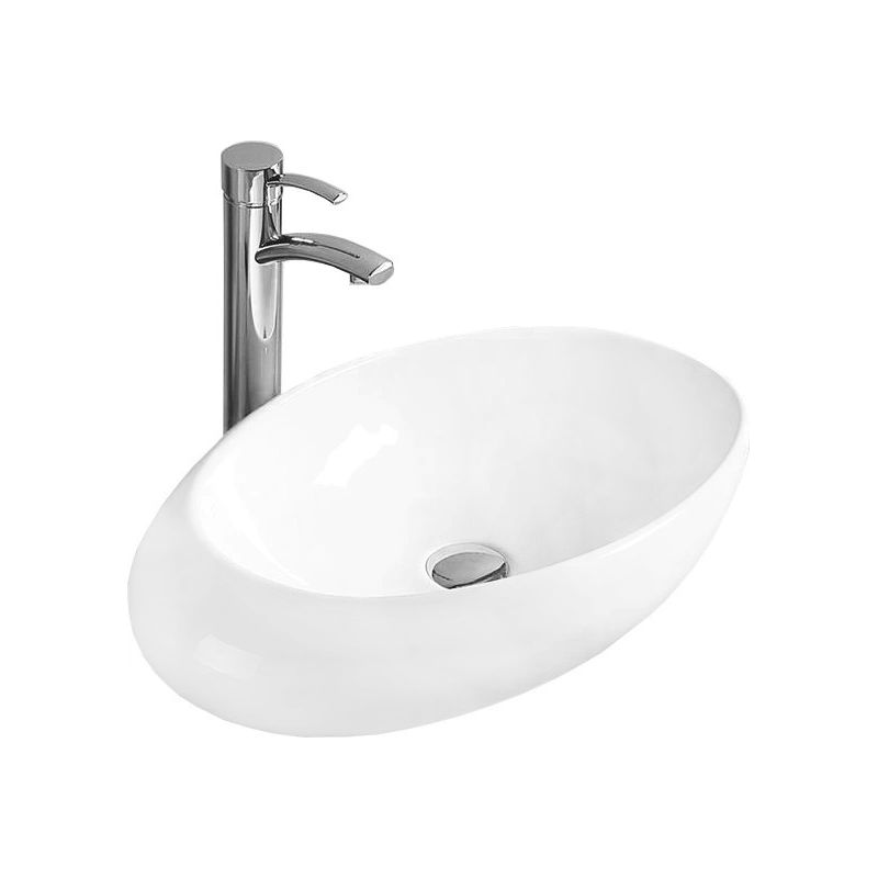 Umywalka nablatowa Mexen Malwa biała 59 x 36 cm 1 szt.