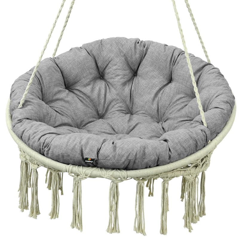 Poduszka na huśtawkę bocianie gniazdo AMPO szary 100 cm 1 szt.