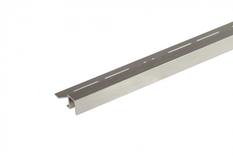 Profil do glazury krawędziowy Cezar Platyna El-Poler 2500x11x8mm aluminiowy 1 szt.