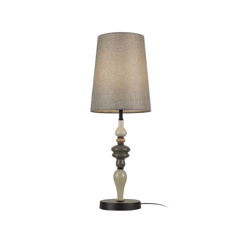 Lampka stołowa Italux Nerom szaro-czarny matowy 1 x E27 x 60W IP20 wym: 61.5 x 22 x 22 cm metal - 1 szt.