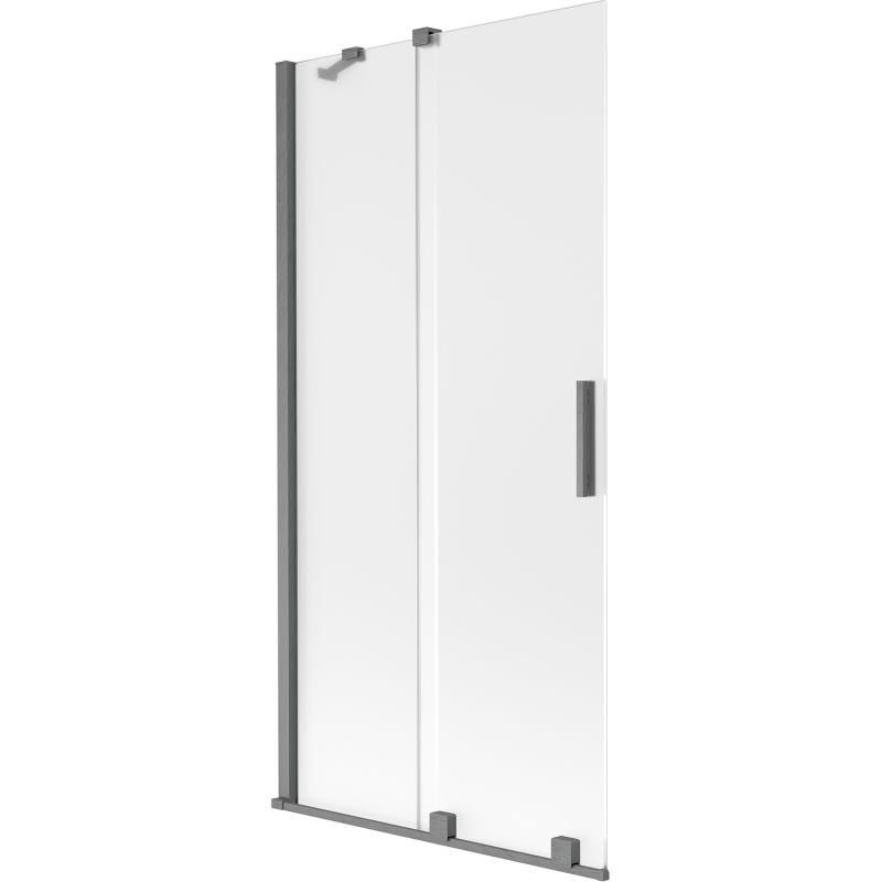 Parawan nawannowy rozsuwany Mexen Velar gun gray 95x150 cm 1 szt.