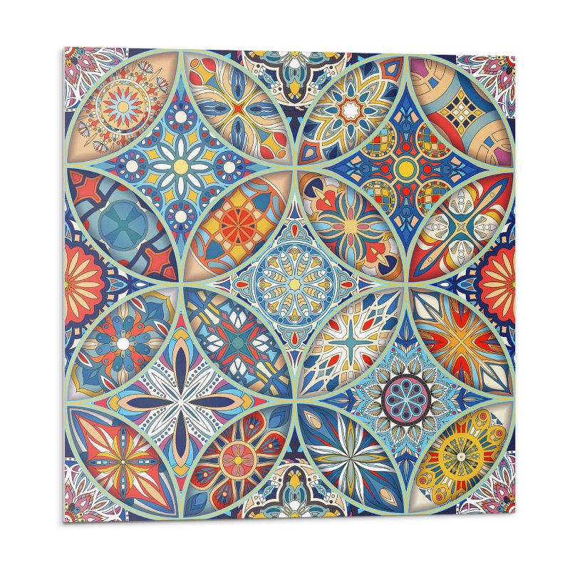 Kafelki samoprzylepne Wallfluent 50x50 cm Symetryczne wzory mozaikowe 4 szt.