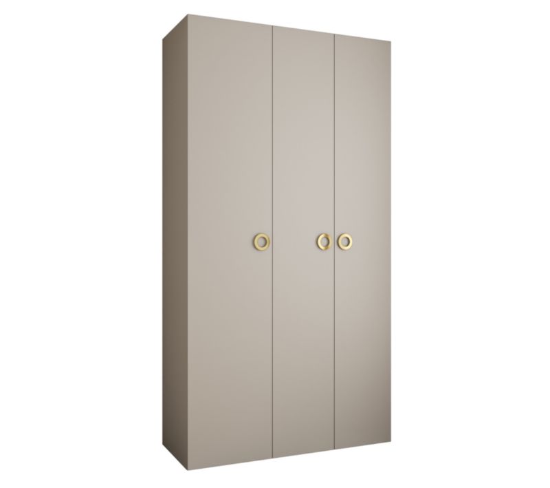 Szafa trzydrzwiowa wysoka 50 Abiks Como 1 130 kaszmir+złoty 1 szt.