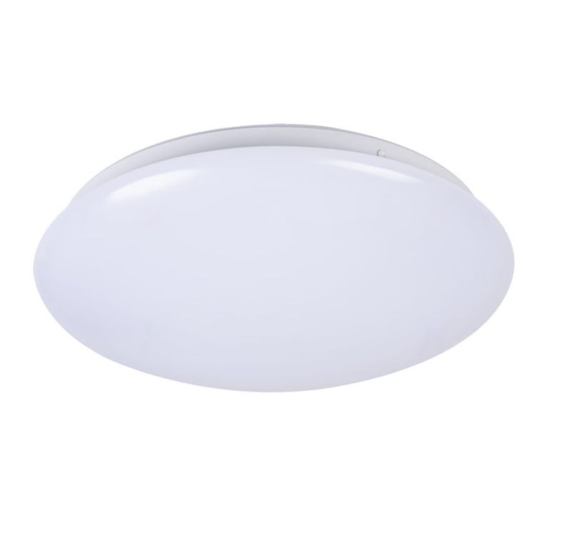 Plafon sufitowy nowoczesny Miledo Corso biały LED 12W 4000K 900lm czujnik IP44 wym: 6,5 x 27,8 x 27,8 cm - 1 szt.