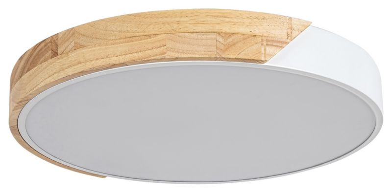 Plafon Rabalux Maple biały matowy LED 24W 3000K 1760lm IP20 wym: 5 x 41,5 x 41,5 cm drewno - 1 szt.
