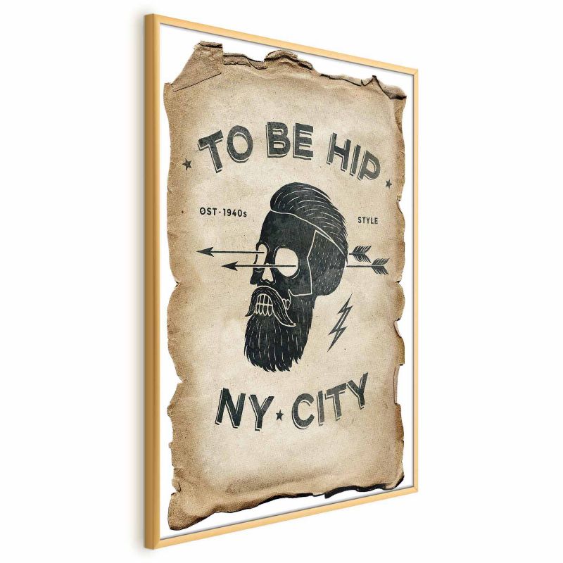 Plakat Artgeist To be hip 60x90 cm z ramą złotą 1 szt