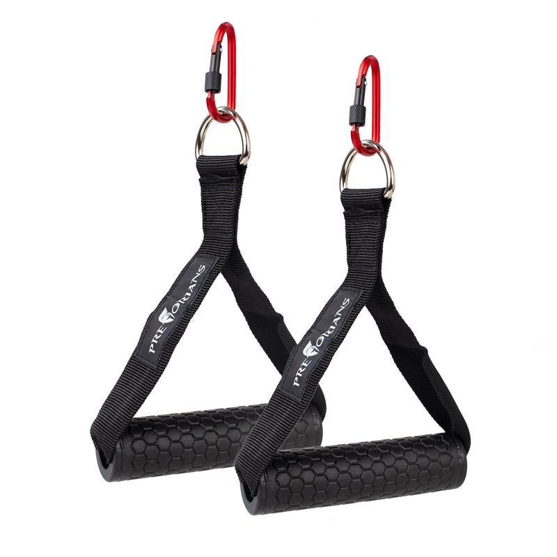 Uchwyt do wyciągu górnego i dolnego Pretorians z karabińczykiem 2 szt.