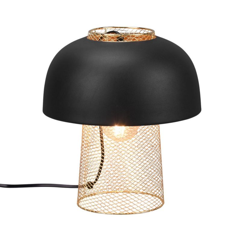 Lampa stołowa RL Punch złoto-czarna 1 x E27 x 25W IP20 wym: 28 x 25 x 25 cm metal - 1 szt.