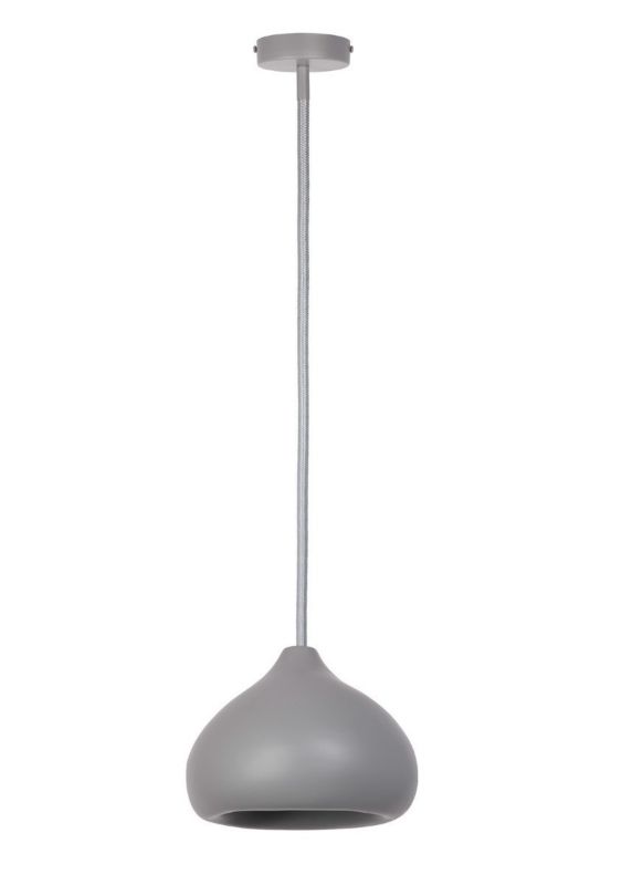 Lampa wisząca Sigma Lighting Mauro 0223 szara nowoczesna 1xE27 x 1 szt.