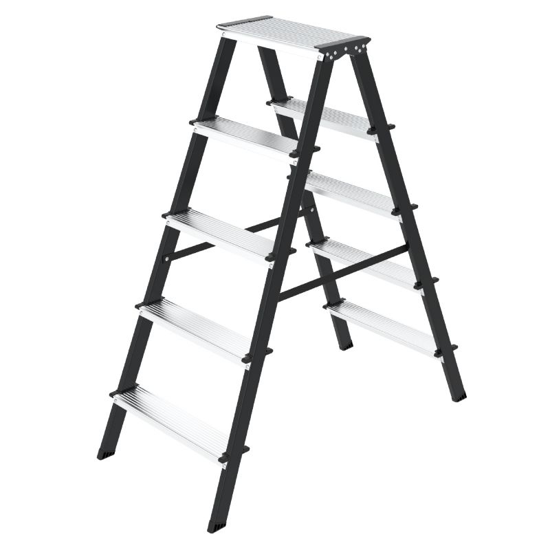 Drabina HIGHER domowa dwustronna składana 2x5 stopnie 150kg 1 szt.