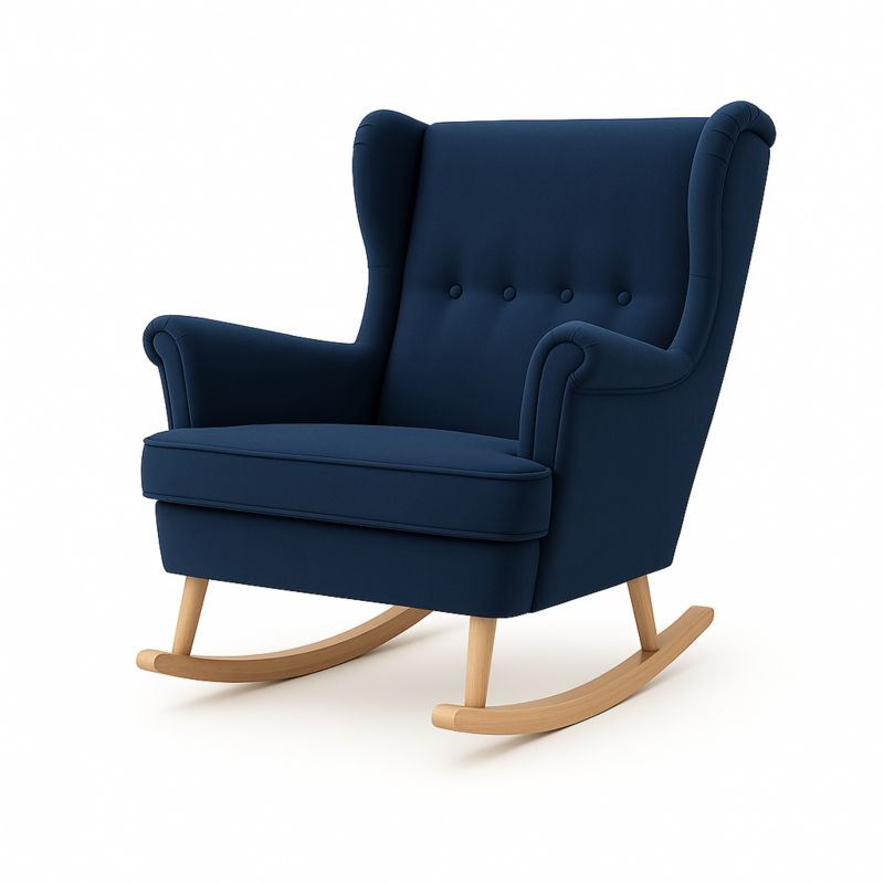 Fotel uszak Sofello welurowy na płozach 1 szt