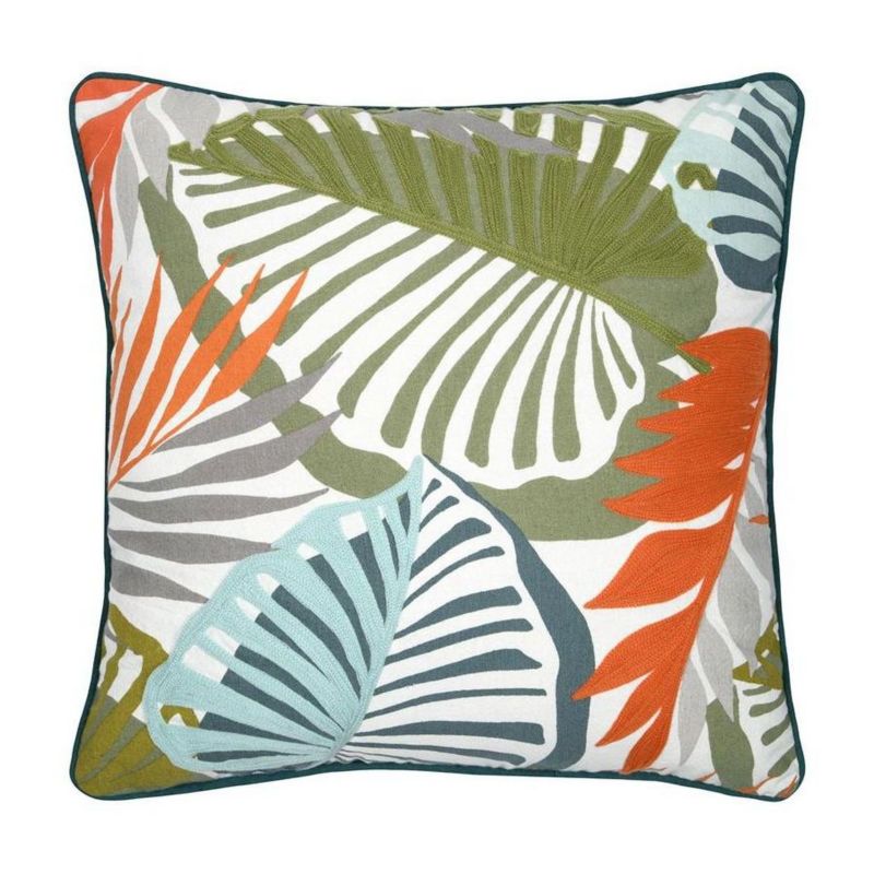 Poduszka Kentia STOF dekoracyjna 45x45 cm Liście 1 szt.