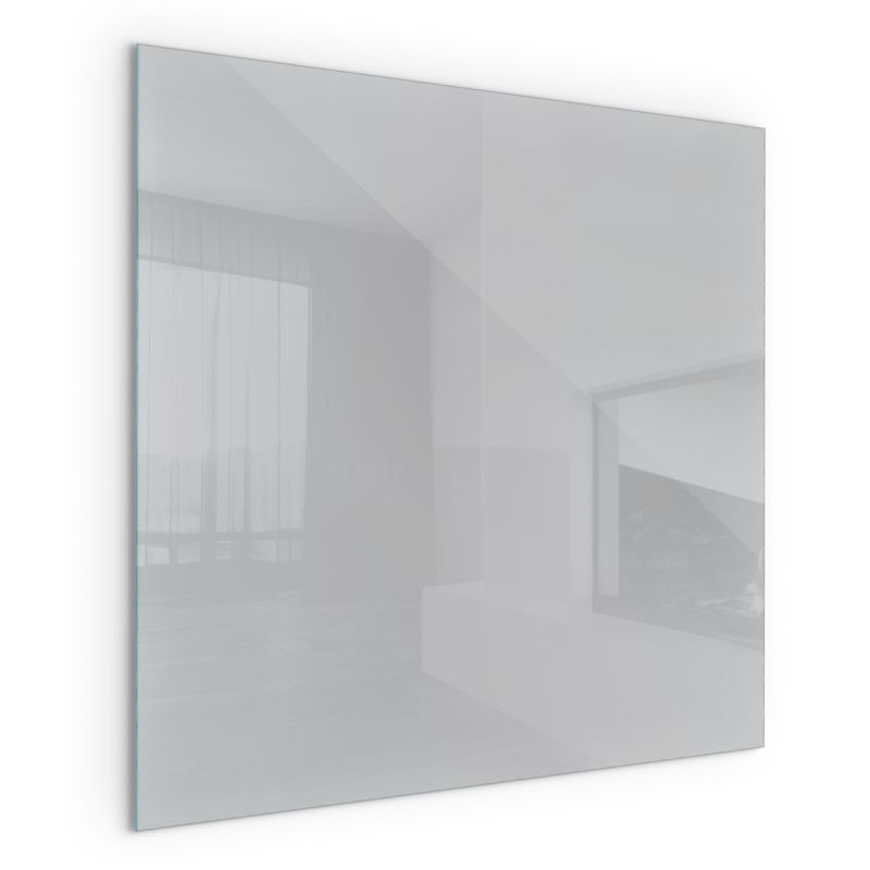 Szklana Podkładka Pod Kominek Kwadrat Wallfluent 60x60 cm Jasnoszary odcień 1 szt.