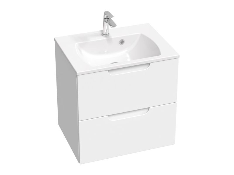 Szafka podumywalkowa z dwiema szufladami Ravak SD CLASSIC II N 600 biała/biała 1 szt