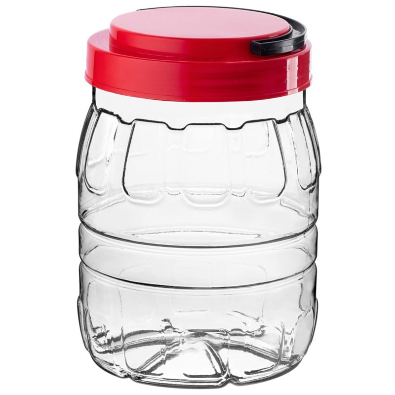 KADAX Słój uniwersalny PET z pokrywką 2L pakiet 4s