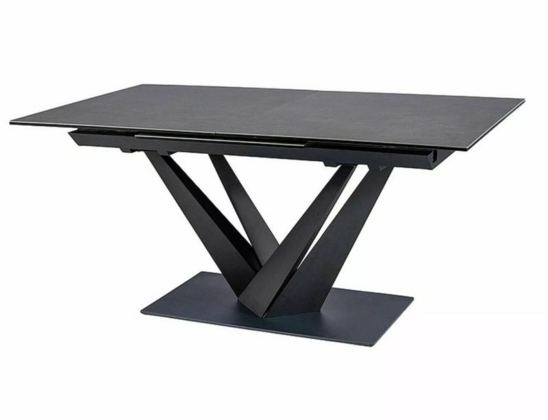 Stół Signal rozkładany SORENTO CERAMIC 160(220)x90 ciemnoszary/czarny mat 1 szt