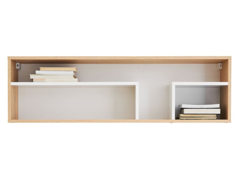 Półka wisząca MIRJAN 24 Pixel System PX13 dąb biszkoptowy/biały lux 1 szt.