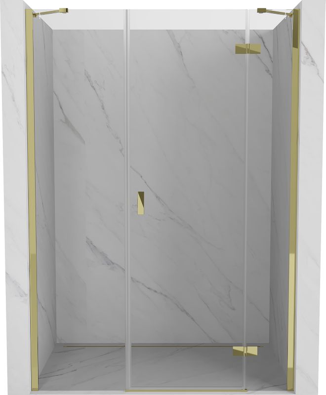 Drzwi prysznicowe Mexen Mist-H złote 130 cm 1 szt