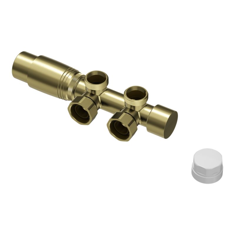 Zestaw termostatyczny GoodHome zespolony złoty