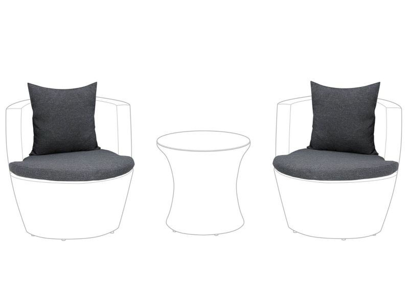 Komplet poszewek na poduchy Capri Szary