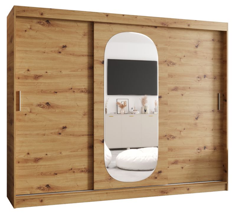 Szafa przesuwna Garderoba Abiks ROYAL 250 dąb artisan 1szt.