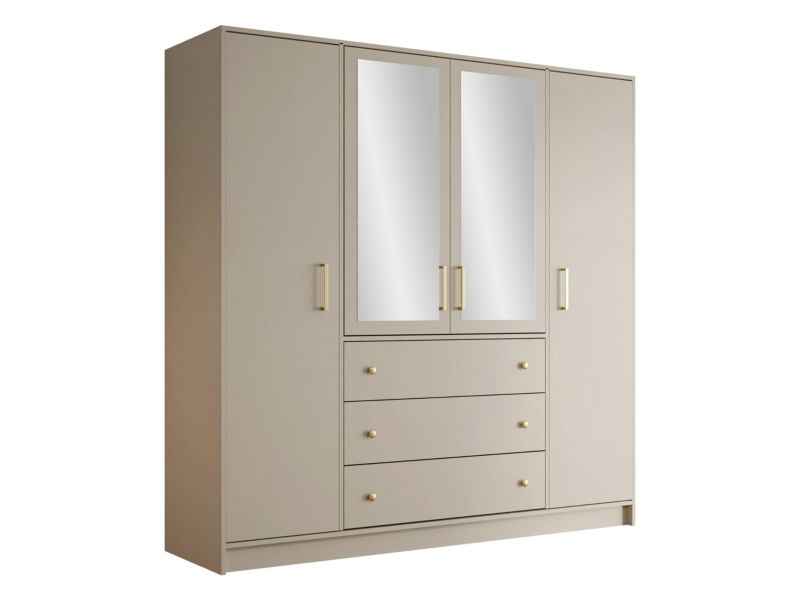 Szafa z lustrem MIRJAN 24 Retro D4 Lux kaszmir 1 szt.