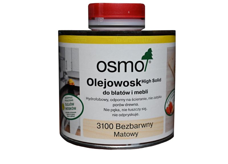 Olejowosk do blatów i mebli OSMO 3100 bezbarwny matowy 0,5 l