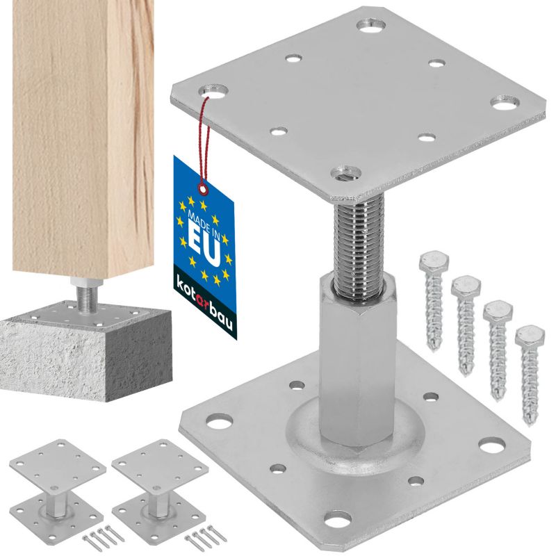 Wspornik słupa KOTARBAU regulowany w pionie 110x80 mm 4 szt.